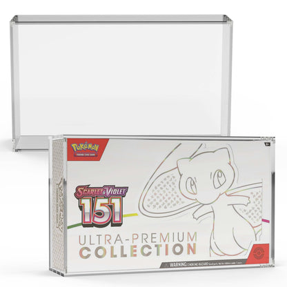 EVORETRO 5mm Acrylic UPC Display Case – Pokémon 151, Mega Charizard EX & 30th Anniversary UPC (1 Pack)