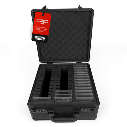 EVORETRO 3 Rangées avec Emplacements Individuels Adaptées pour 42 Cartes Gradées - Noir