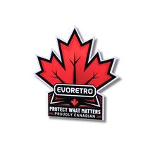 EVORETRO Poster – Proudly Canadian Maple Leaf 23 cm x 22 cm