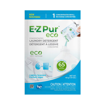 520 Loads - EZ Pur Eco Laundry Detergent Refill (Lightly Scented)