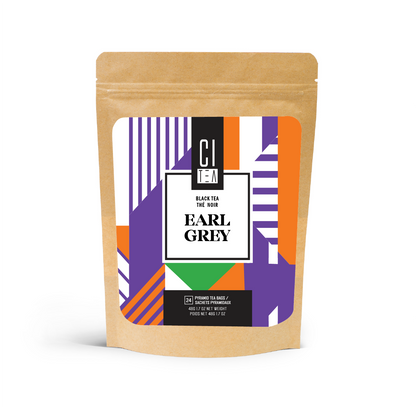Sachets de thé pyramidaux de thé noir Earl Grey
