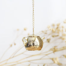 Infuseur à thé Théière dorée