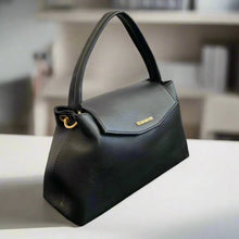 Élégant sac à main à rabat en cuir de mouton