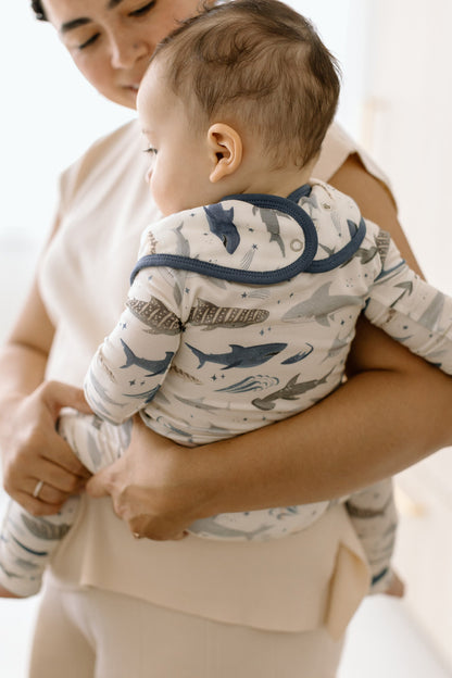 Baby Sleeper TENCEL™ - Smiley Sharks