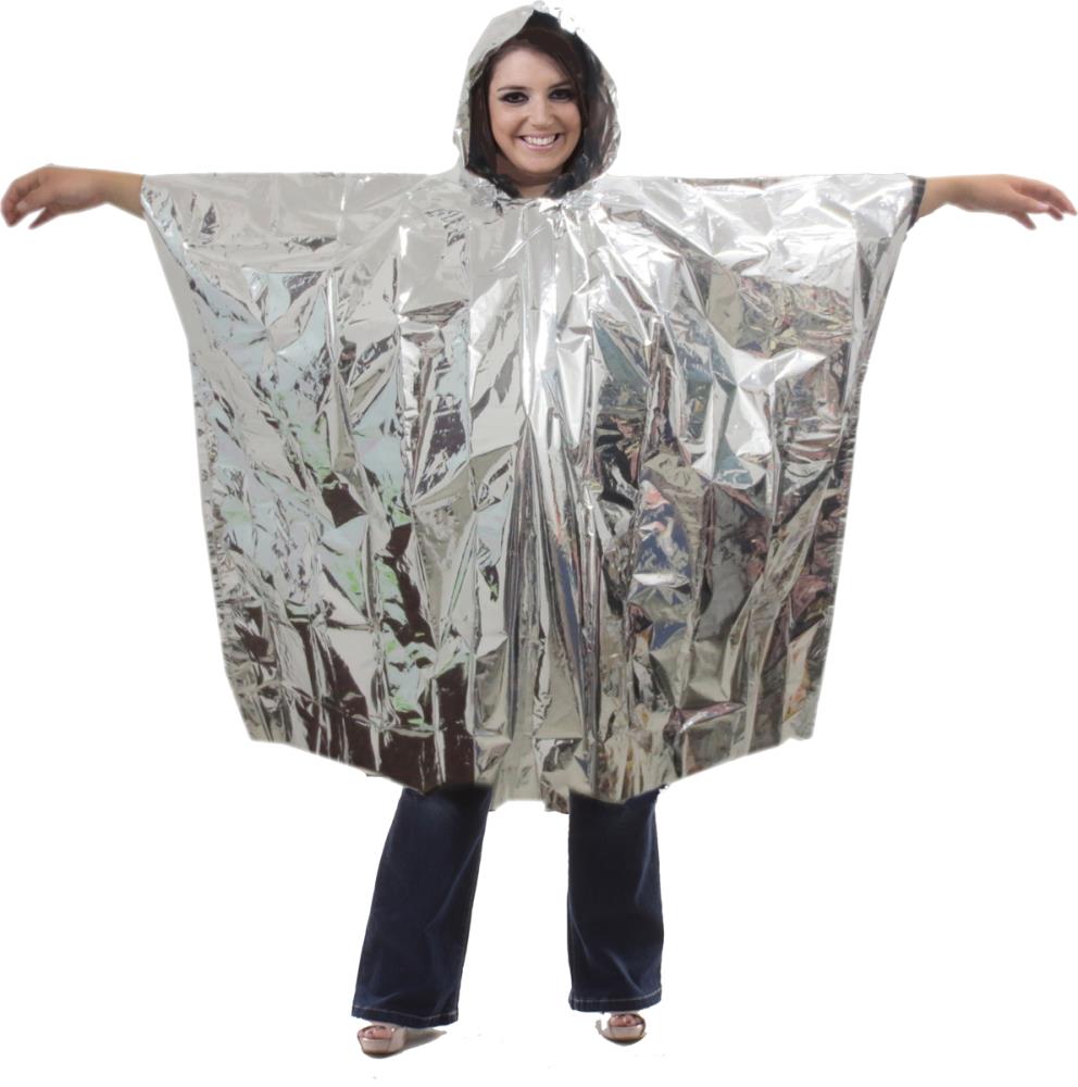 Poncho de survie en aluminium