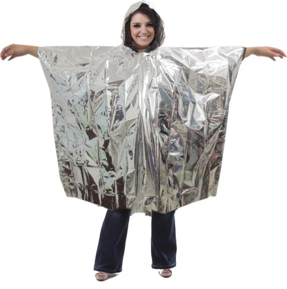 Poncho de survie en aluminium