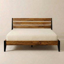 [Achetez 1, obtenez 1] Cadre de lit et table de nuit en bois massif Emery