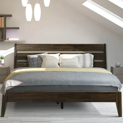 Cadre de lit plateforme en bois de luxe Emery