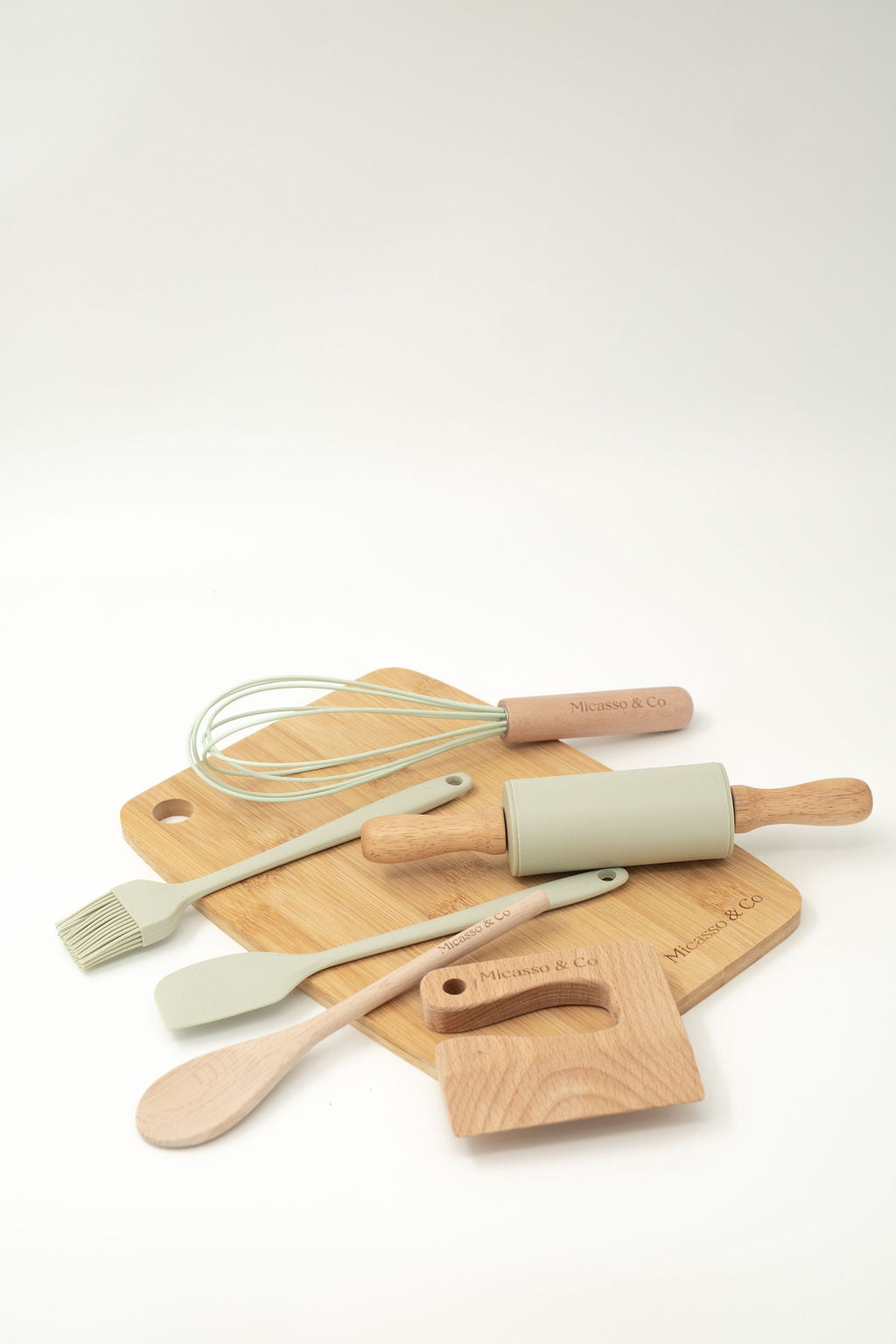 Mini chef set 7-en-1 : kit de cuisine pour enfants de 2 à 10 ans