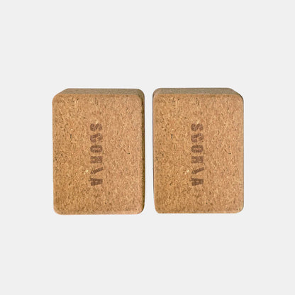 Essential Handstand & Hand Balancing Cork Blocks | Set of Two | 100% Natural