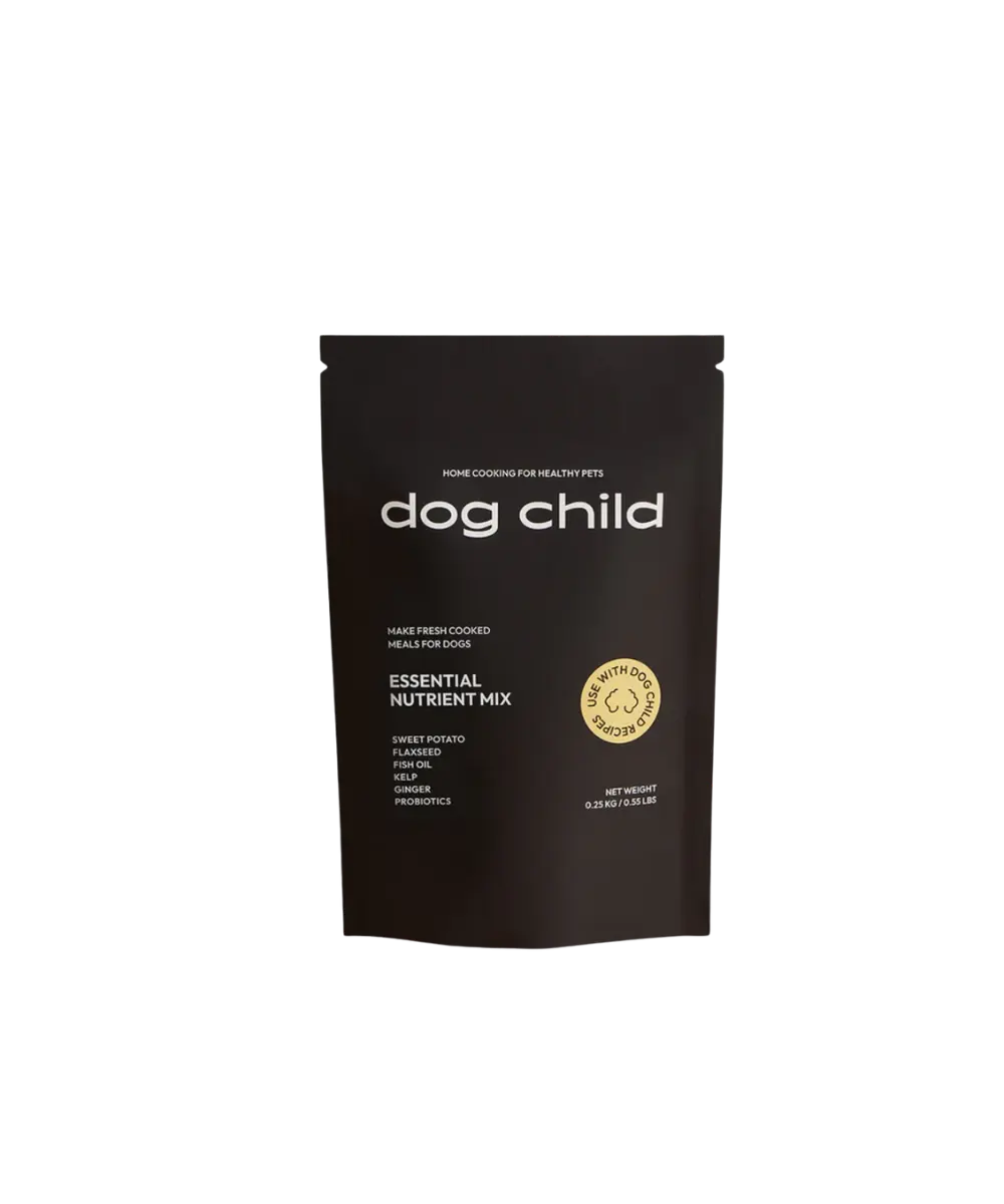 Mélange de nutriments essentiels pour la cuisine maison pour chiens