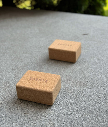 Essential Handstand & Hand Balancing Cork Blocks | Set of Two | 100% Natural