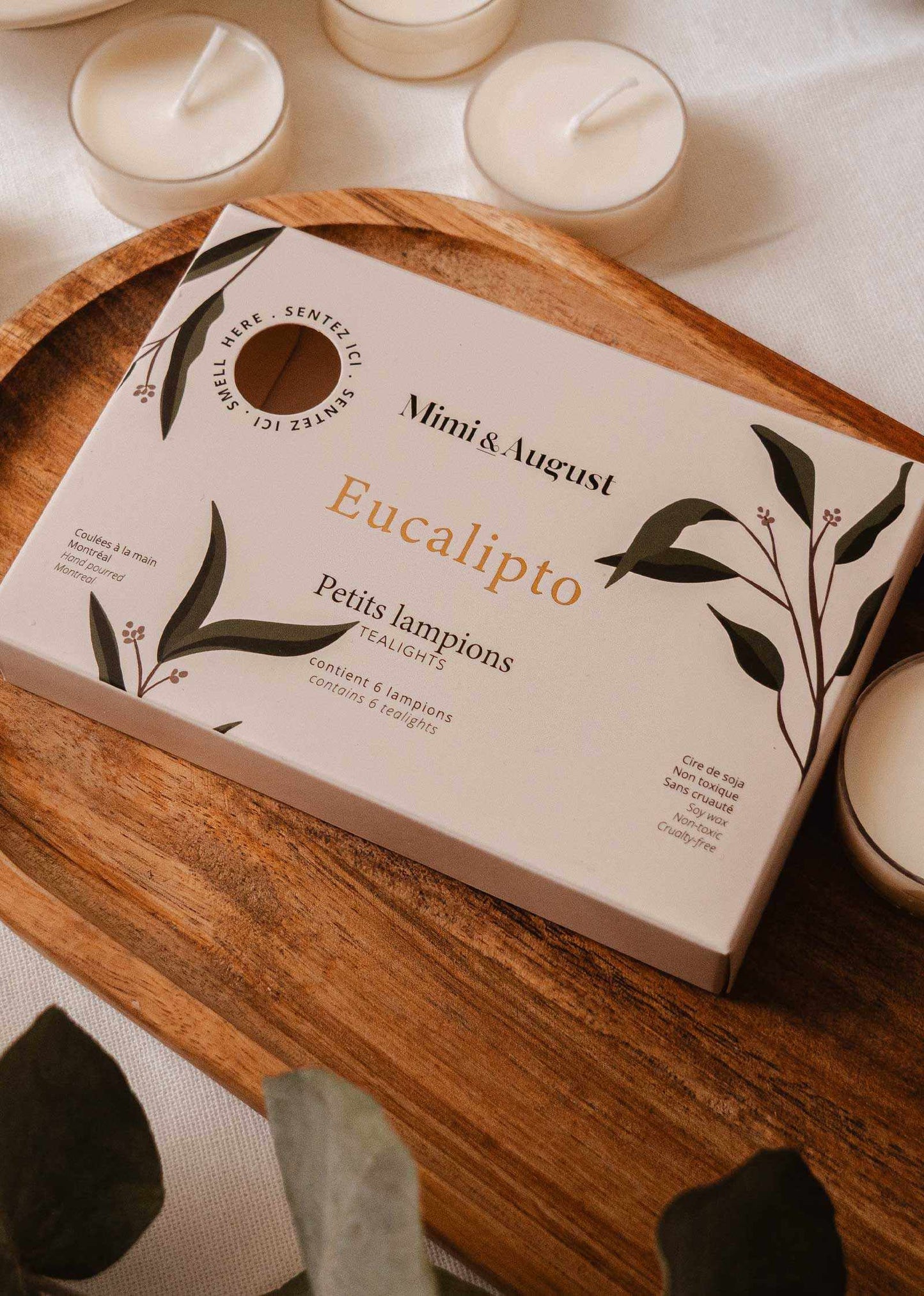 Set de bougies chauffe-plat Eucalipto