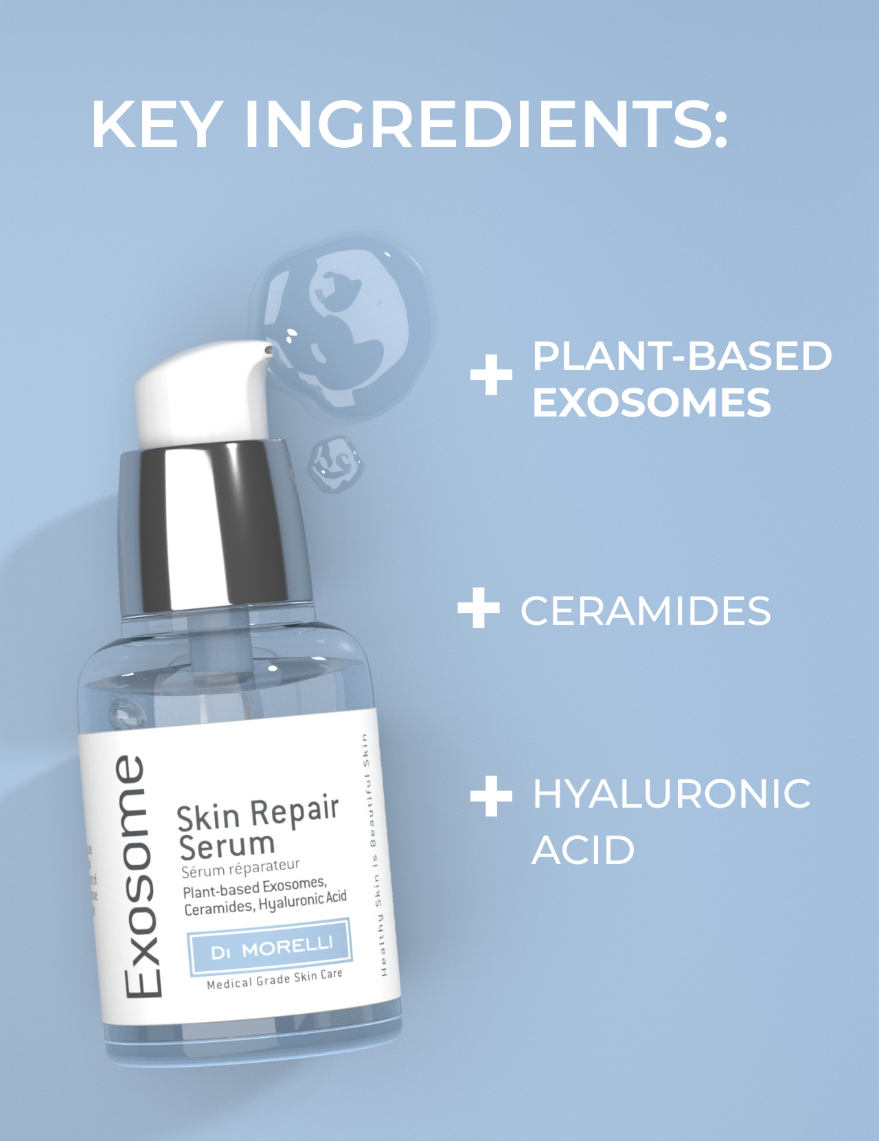 Sérum réparateur pour la peau aux exosomes