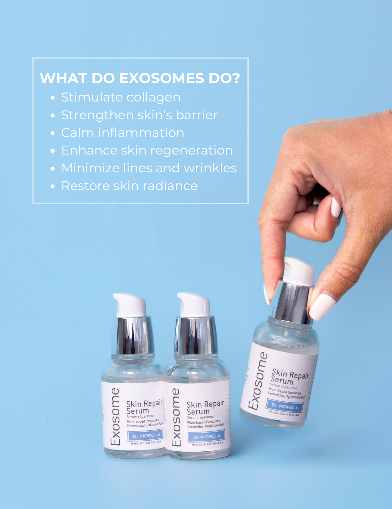 Sérum réparateur pour la peau aux exosomes