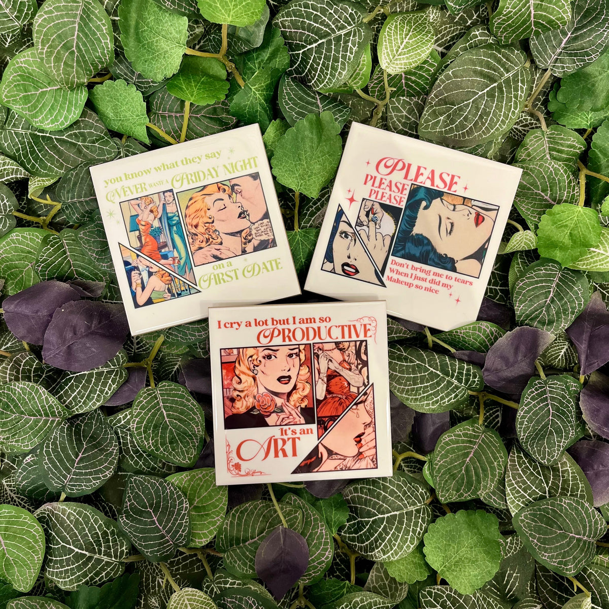Please Please Please Comic Coaster