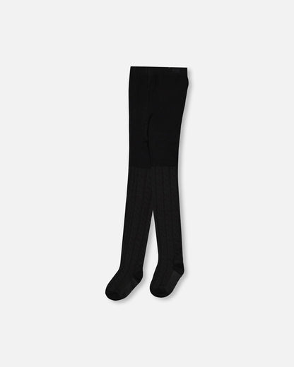 Collant Bébé Côtelé Noir