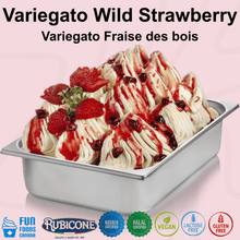 Garniture pour desserts Sundae Fraise des bois - Seau de 3 KG - Marbrage Fraise des bois - Rubicone Canada - Livraison gratuite au Canada pour les commandes de plus de 199 CAD