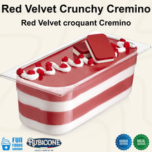 Crème de garniture à tartiner Croustillante Velours Rouge - Cremino Croustillant Velours Rouge - Seau de 5 KG - Rubicone Canada - Livraison gratuite au Canada pour les commandes de plus de 199 CAD
