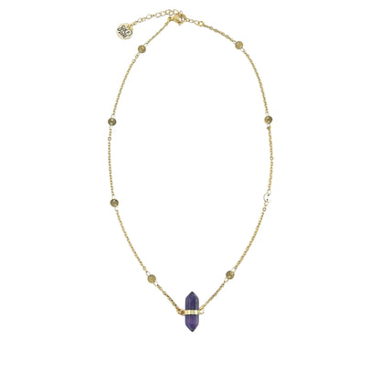 Collier en cristal d'améthyste