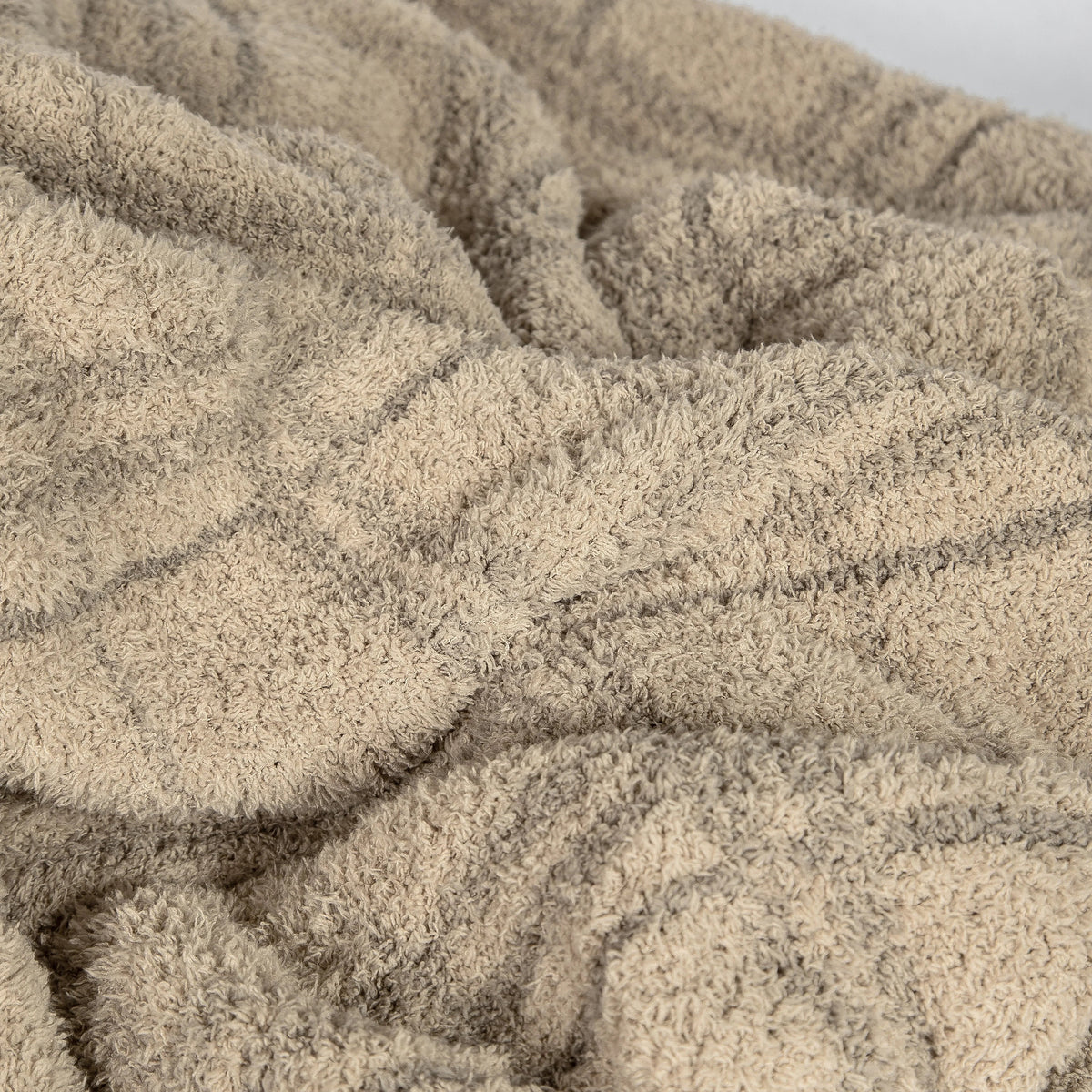 Pure Cashmere and Roasted Cashew Plaid Print Extended Throw