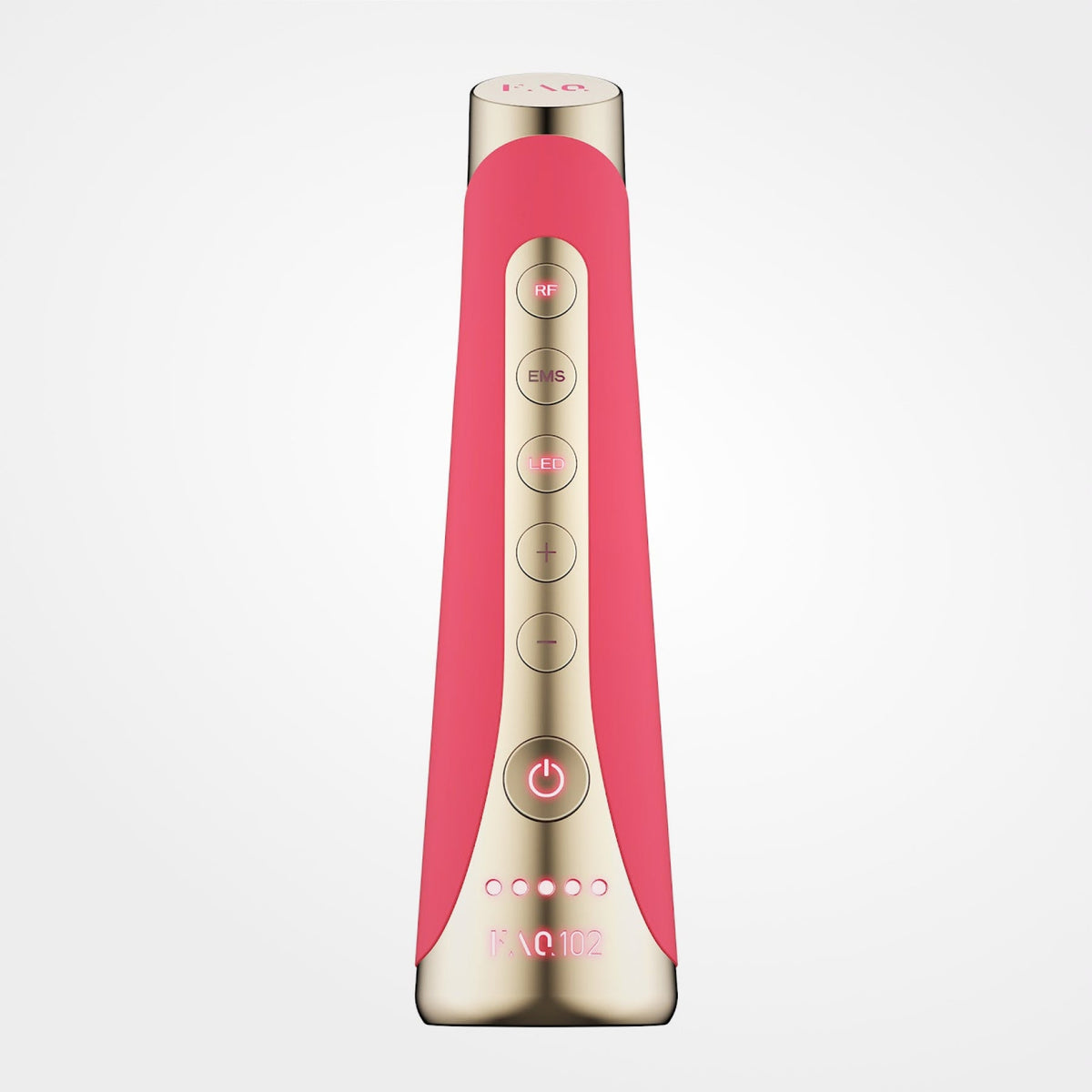 FOREO FAQ™102 RF Radio Frequency EMS & LED Device Pink Ruby
