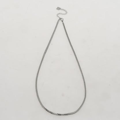 FARAH 24" : Collier chaîne à maillons cubains en argent