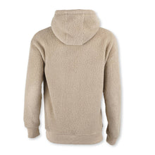 Chandail sherpa à demi-glissière, couleur havane