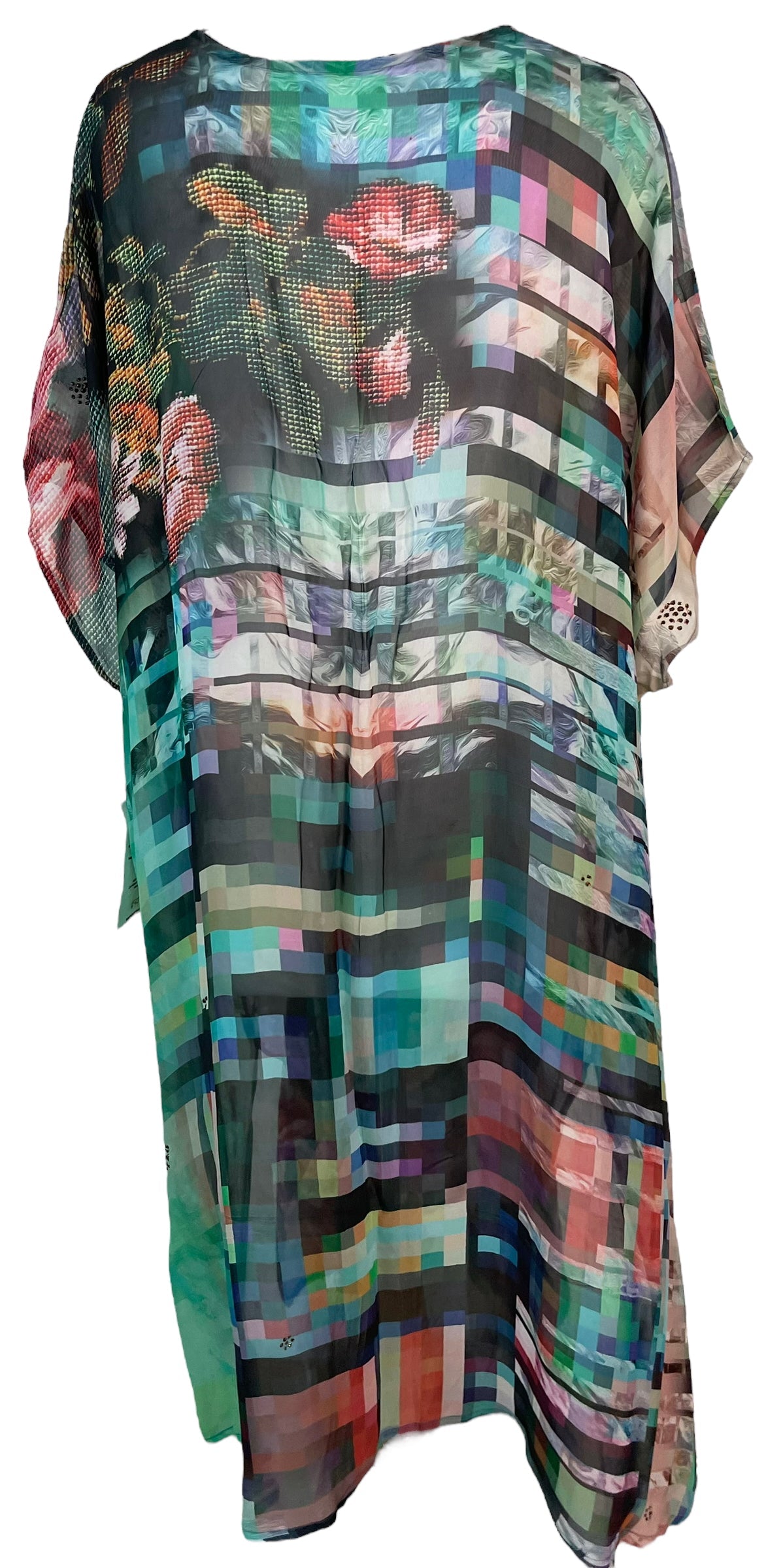 PRG6371 Sheer Avatar Pure Silk Maxi Kaftan