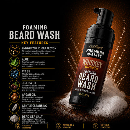 Nettoyant moussant pour barbe - Whiskey Sunrise
