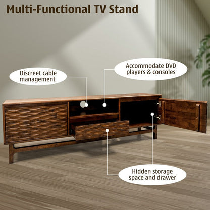 Elara TV Stand with Storage and Cable Management for TVs up to 80"