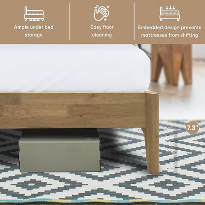 Cadre de lit plateforme en bois Haven Deluxe