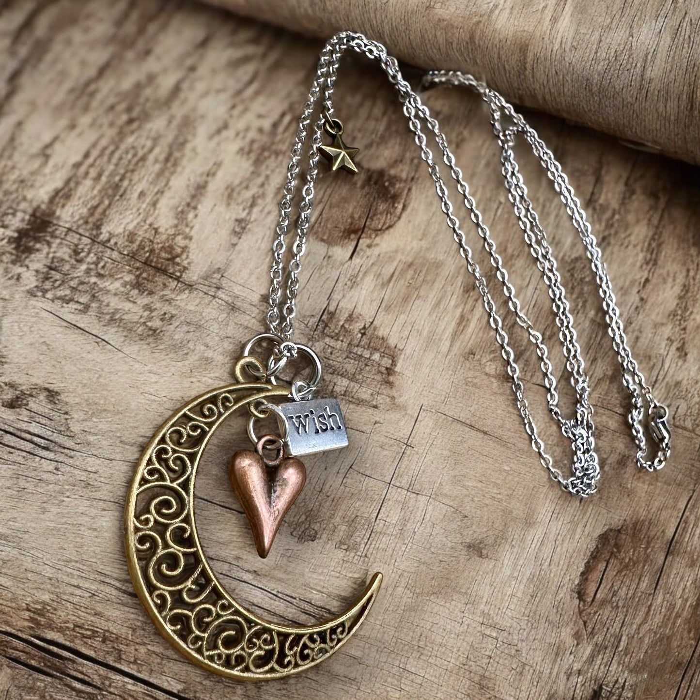 Collier Je t'aime jusqu'à la lune