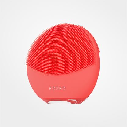 FOREO LUNA 4 Mini Facial Cleansing Massager Coral