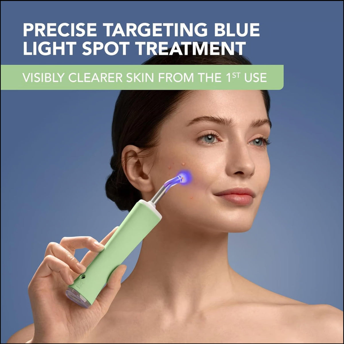 FOREO ESPADA 2 Plus Targeted Blue LED Blemish Therapy Device - Pistachio