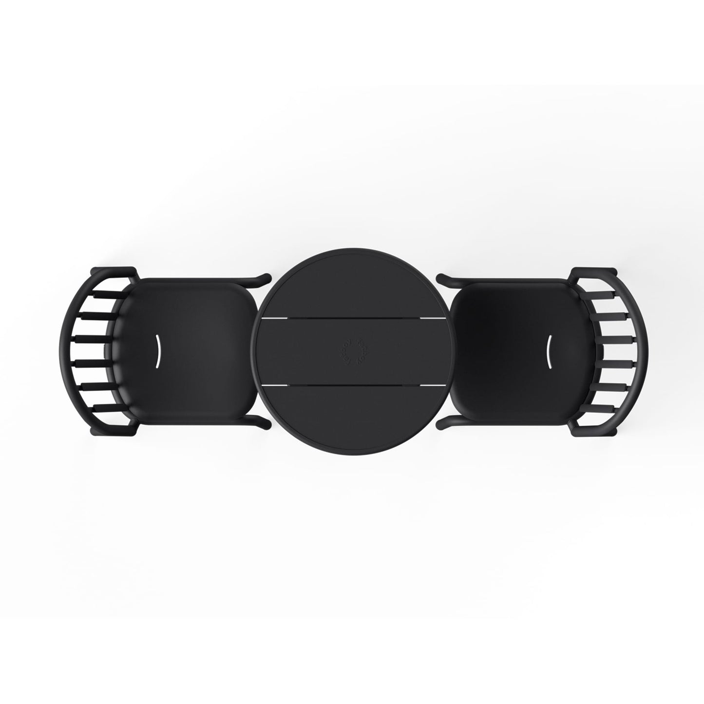 Ensemble bistro Fred<br> 1 Table ronde + 2 Chaises