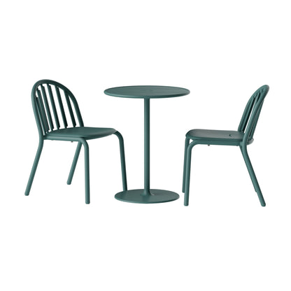 Ensemble bistro Fred<br> 1 Table ronde + 2 Chaises