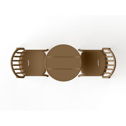 Ensemble bistro Fred<br> 1 Table ronde + 2 Chaises