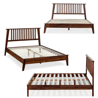 Cadre de lit en bois massif Kaylin