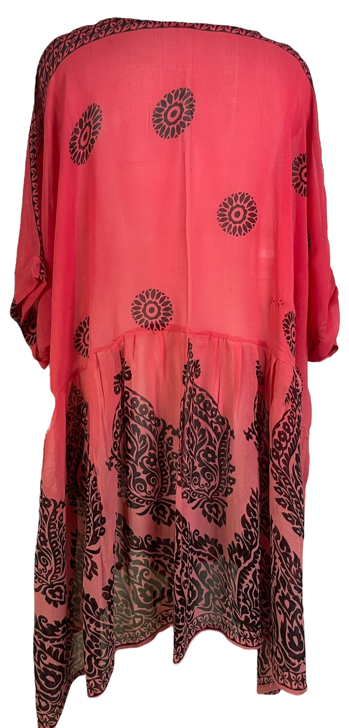 PRG6741 Sheer Avatar Pure Silk Boxy Babydoll Dress