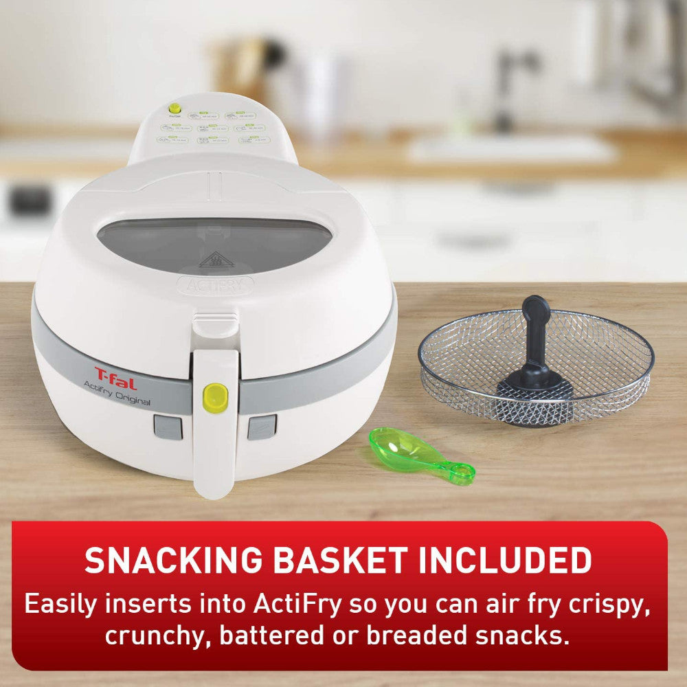 T-FAL Actifry Original Low Fat air Fryer, with Snacking Basket Accessory - FZ712150