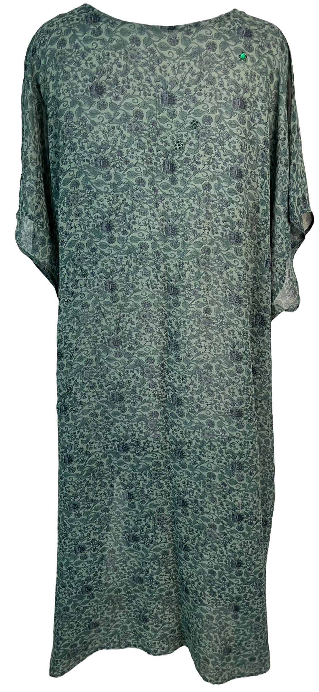 PRG6377 Robe longue caftan en pure soie Sheer Avatar