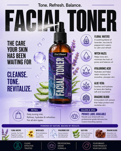 Hyaluronic Facial Toner - Lavender Mint & Tea Tree