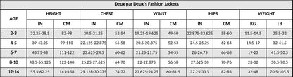 Denim Jacket Blue With Ruffle Hem And Floral Embroidery