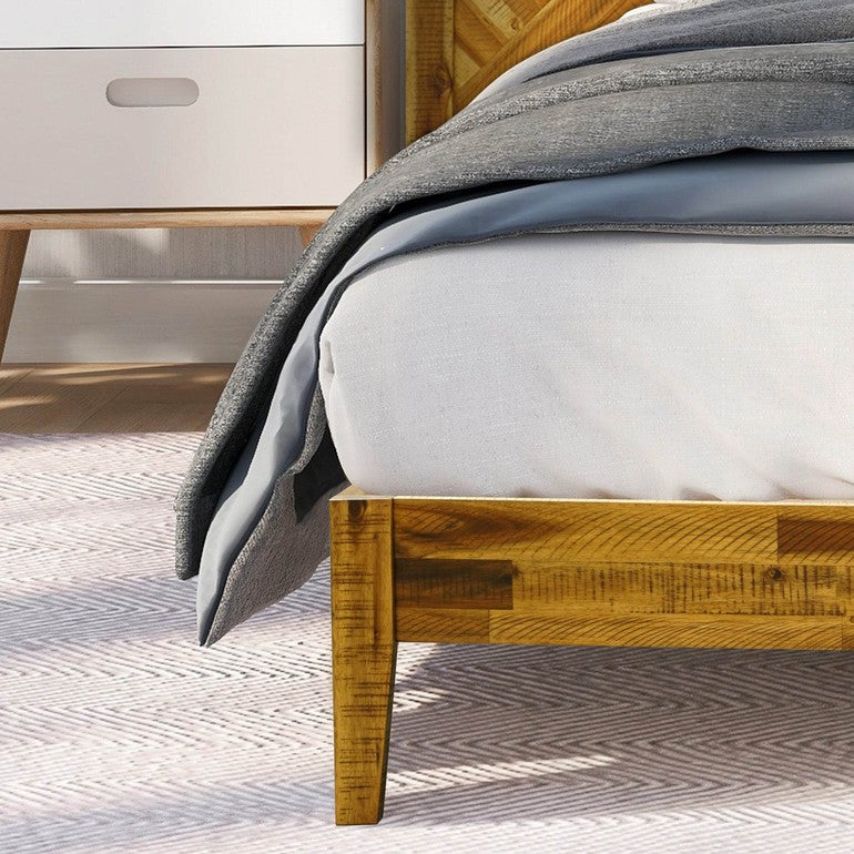 Cadre de lit plateforme en bois Sierra Deluxe