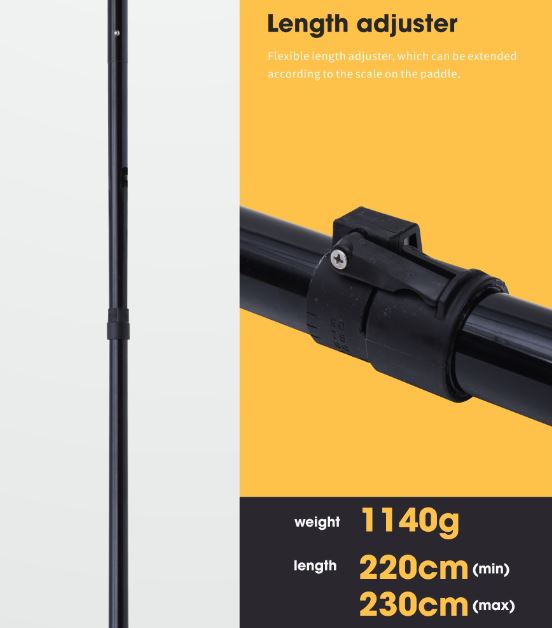 Pagaie en fibre de verre pour packraft/kayak