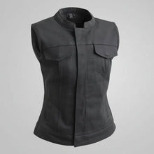 Gilet en twill First MFG Co. Lexy pour femmes, spécial moto