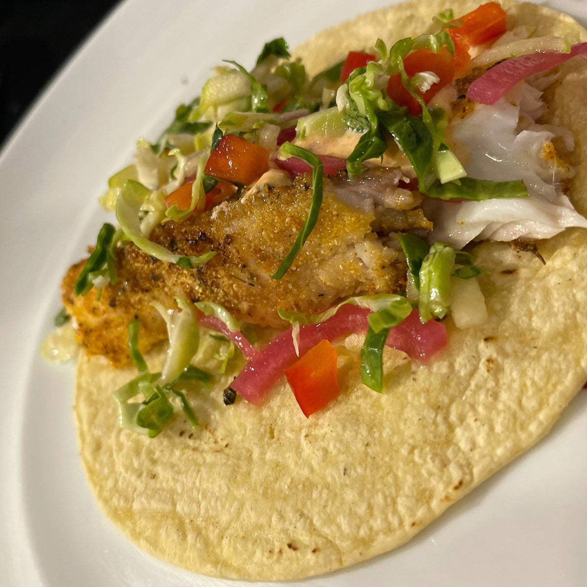 Drague aux épices pour tacos au poisson