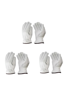 3-Pack White Drivers Unlined