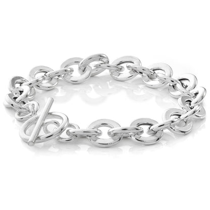 Bracelet ovale plat